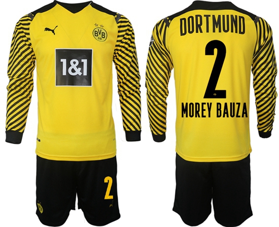 Men Borussia Dortmund Long Sleeve Soccer Jerseys 516
