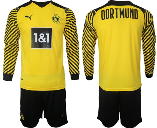 Men Borussia Dortmund Long Sleeve Soccer Jerseys 518