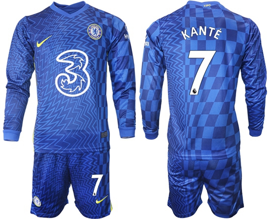 Men Chelsea Long Sleeve Soccer Jerseys 525