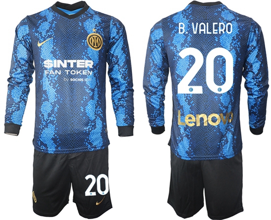Men Inter Milan Long Sleeve Soccer Jerseys 507