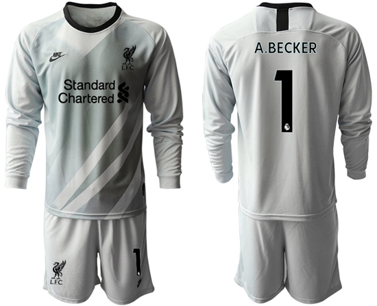 Men Liverpool Long Sleeve Soccer Jerseys 525