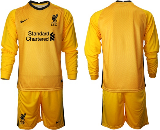 Men Liverpool Long Sleeve Soccer Jerseys 528