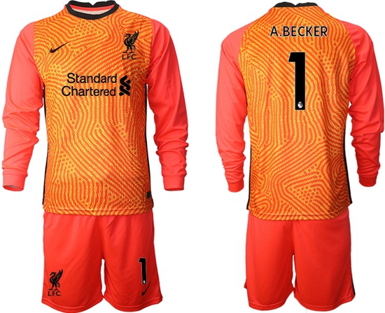 Men Liverpool Long Sleeve Soccer Jerseys 530