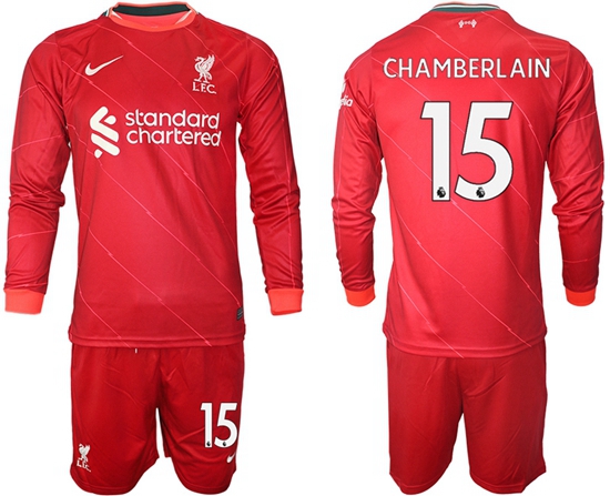 Men Liverpool Long Sleeve Soccer Jerseys 538