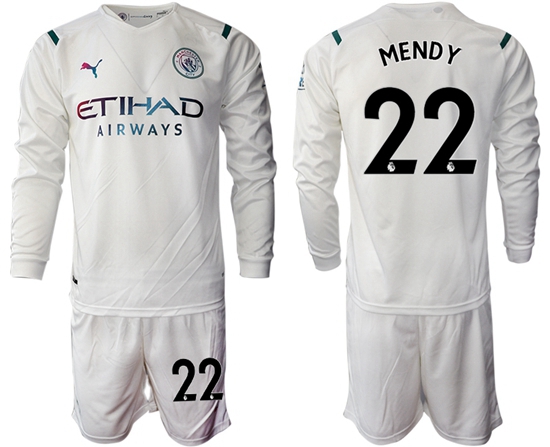 Men Manchester City Long Sleeve Soccer Jerseys 524