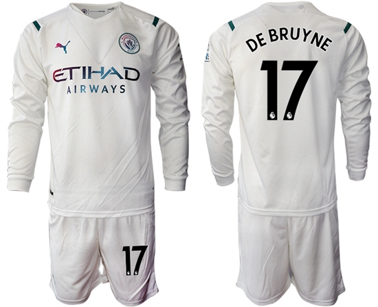 Men Manchester City Long Sleeve Soccer Jerseys 527