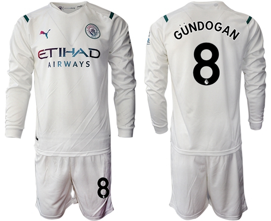 Men Manchester City Long Sleeve Soccer Jerseys 531