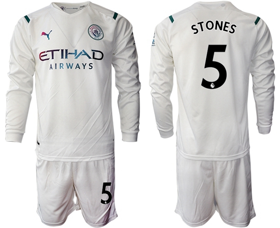 Men Manchester City Long Sleeve Soccer Jerseys 533