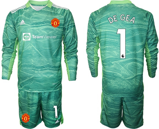 Men Manchester United Long Sleeve Soccer Jerseys 501