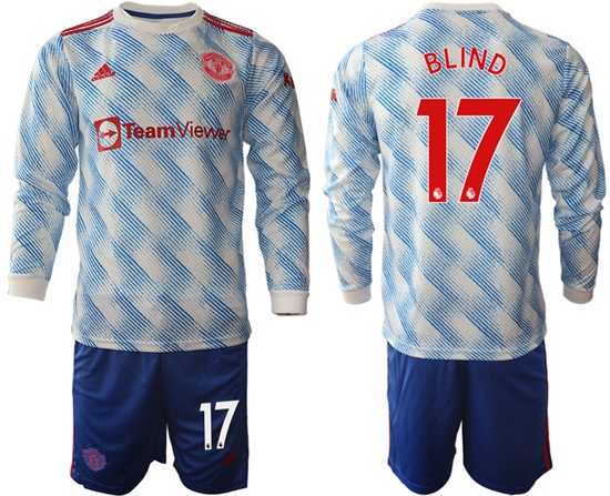Men Manchester United Long Sleeve Soccer Jerseys 533
