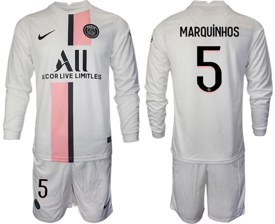 Men Paris Saint Germain Long Sleeve Soccer Jerseys 529