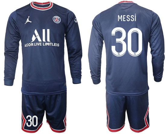 Men Paris Saint Germain Long Sleeve Soccer Jerseys 544