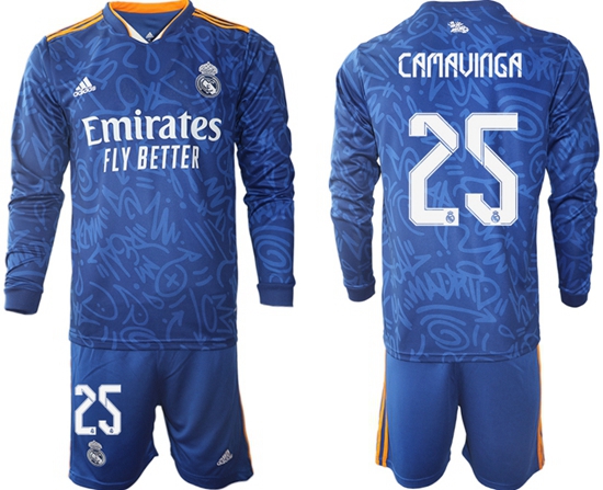 Men Real Madrid Long Sleeve Soccer Jerseys 520