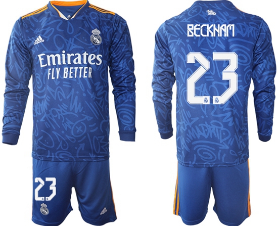 Men Real Madrid Long Sleeve Soccer Jerseys 523