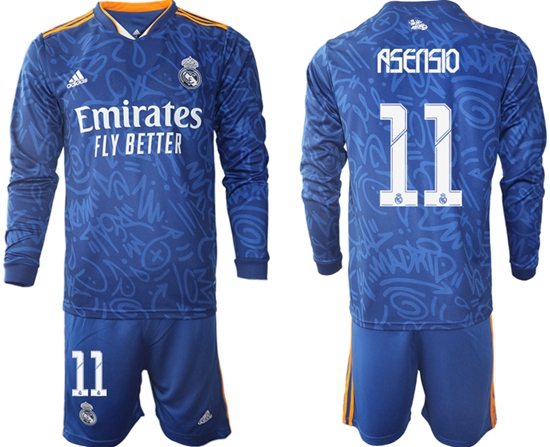 Men Real Madrid Long Sleeve Soccer Jerseys 532