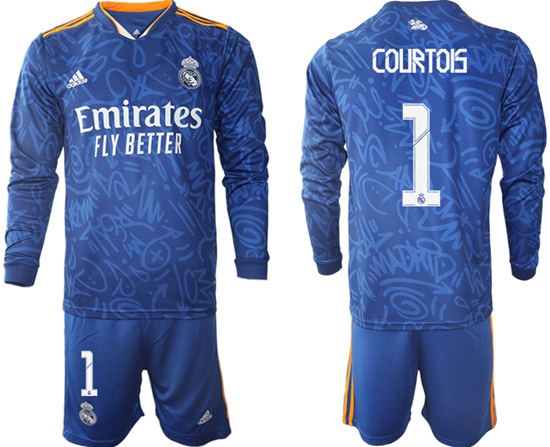 Men Real Madrid Long Sleeve Soccer Jerseys 544