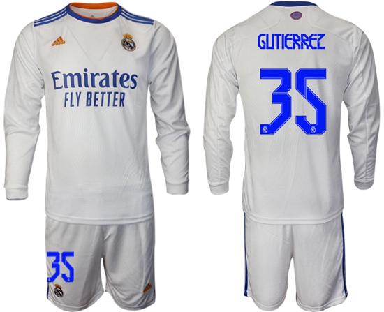 Men Real Madrid Long Sleeve Soccer Jerseys 557
