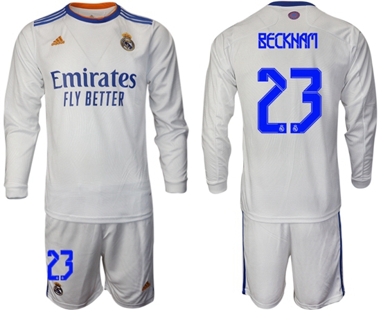 Men Real Madrid Long Sleeve Soccer Jerseys 562