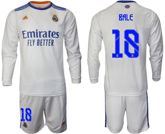 Men Real Madrid Long Sleeve Soccer Jerseys 564