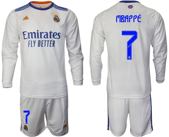 Men Real Madrid Long Sleeve Soccer Jerseys 573