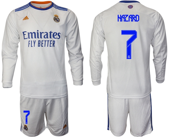 Men Real Madrid Long Sleeve Soccer Jerseys 575