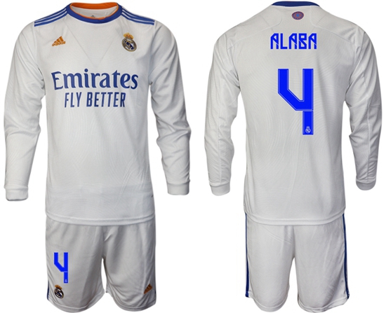 Men Real Madrid Long Sleeve Soccer Jerseys 579