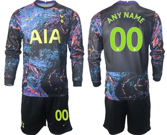 Men Tottenham Hotspur Sleeve Soccer Jerseys 504 Customized