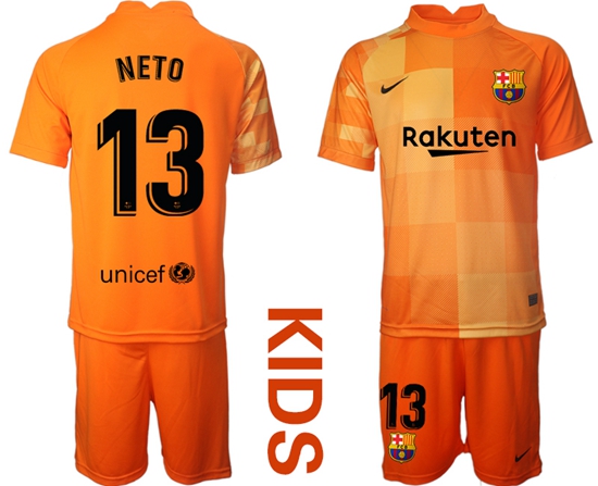 Kids Barcelona Soccer Jerseys 022