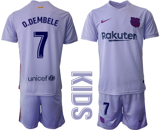 Kids Barcelona Soccer Jerseys 033