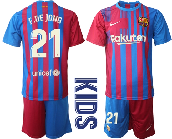Kids Barcelona Soccer Jerseys 043