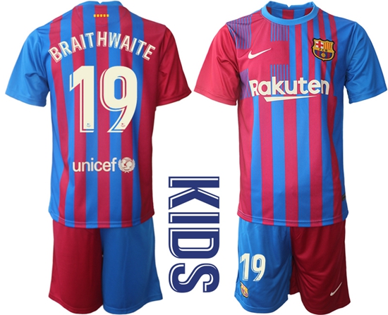 Kids Barcelona Soccer Jerseys 045