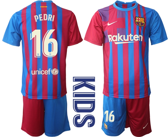 Kids Barcelona Soccer Jerseys 048