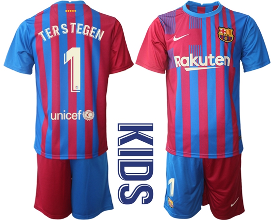 Kids Barcelona Soccer Jerseys 064