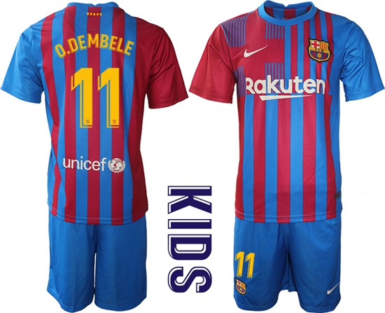 Kids Barcelona Soccer Jerseys 070