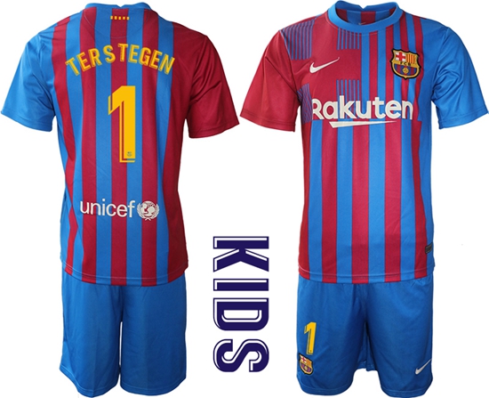 Kids Barcelona Soccer Jerseys 078