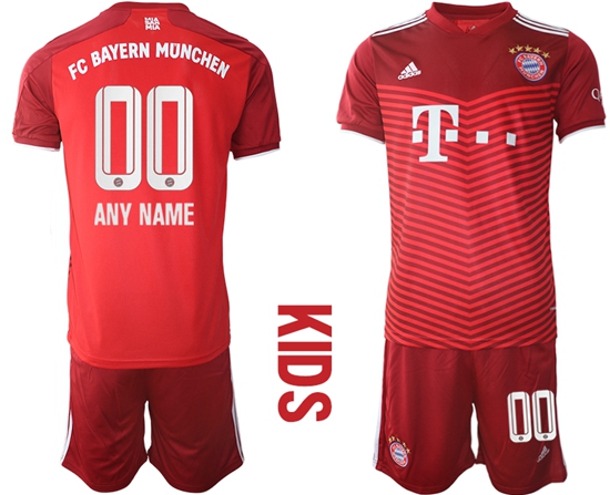 Kids Bayern Soccer Jerseys 014 Customized