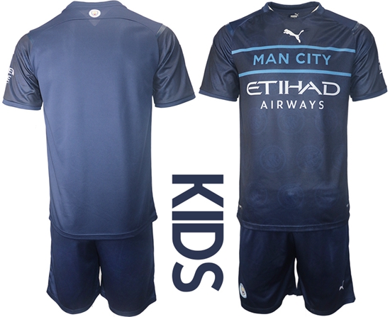 Kids Manchester City Soccer Jerseys 010