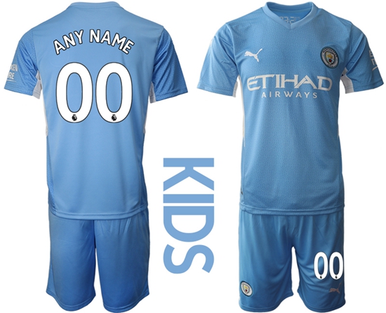 Kids Manchester City Soccer Jerseys 011 Customized