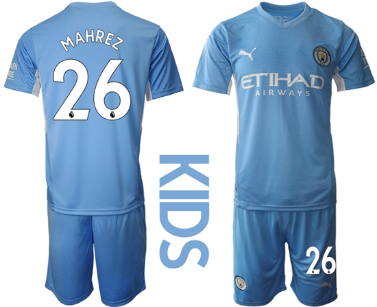 Kids Manchester City Soccer Jerseys 012