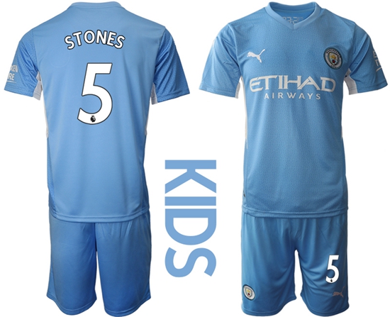 Kids Manchester City Soccer Jerseys 019