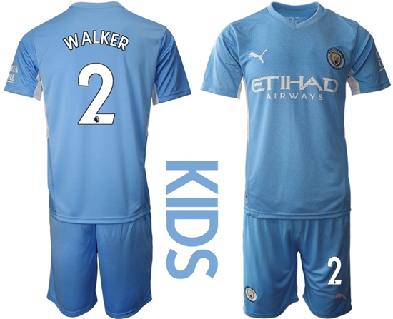Kids Manchester City Soccer Jerseys 021