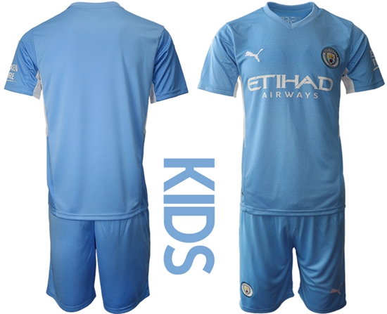 Kids Manchester City Soccer Jerseys 022