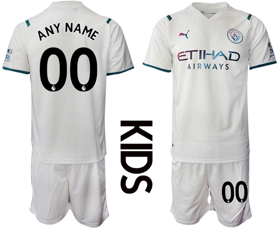 Kids Manchester City Soccer Jerseys 023 Customized