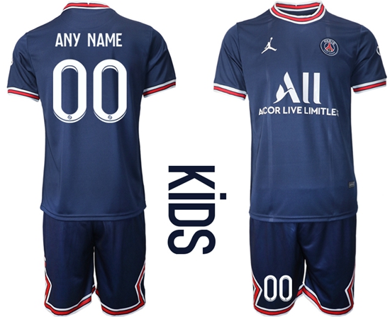Kids Paris Saint Germain Soccer Jerseys 051 Customized
