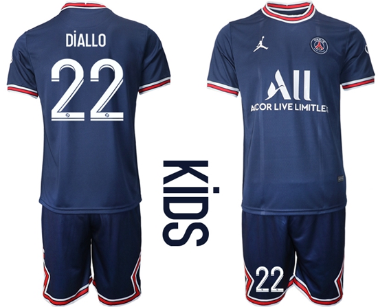 Kids Paris Saint Germain Soccer Jerseys 053