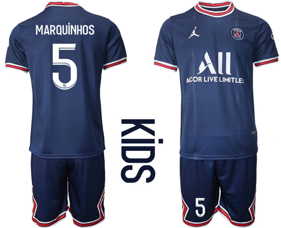 Kids Paris Saint Germain Soccer Jerseys 060