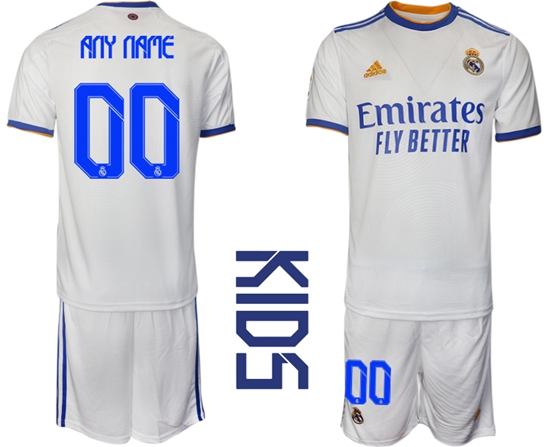 Kids Real Madrid Soccer Jerseys 044 Customized