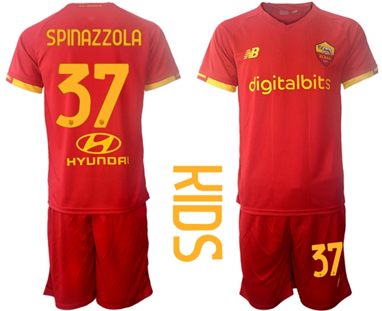 Kids Roma Soccer Jerseys 003