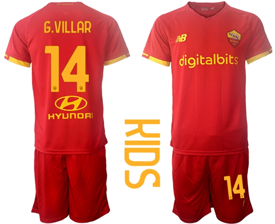 Kids Roma Soccer Jerseys 005