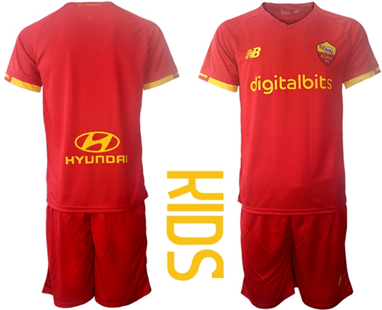 Kids Roma Soccer Jerseys 010
